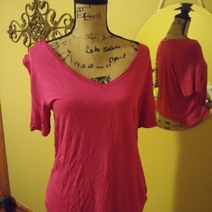 Dark pink top